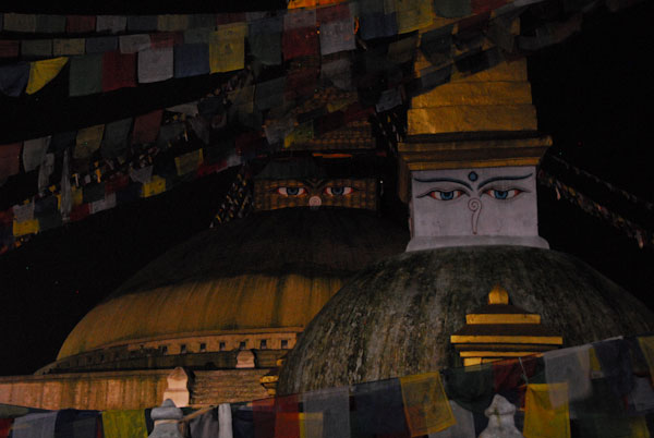 The eyes of Boudanath Stupa, Kathmandu, Nepal