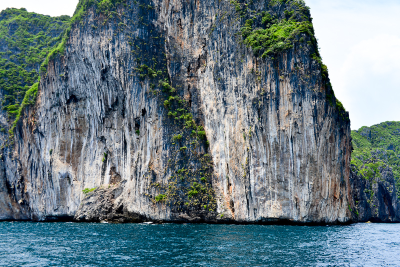The amazing limestone cliffs of Phi-Phi island