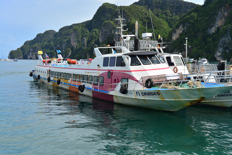 The boat across to Phi-Phi Island.