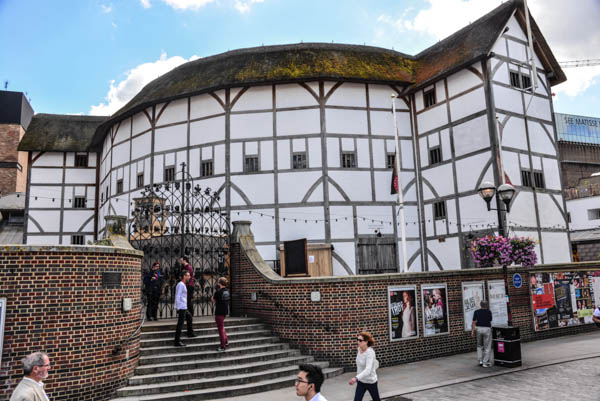 The newly built Globe Theatre.