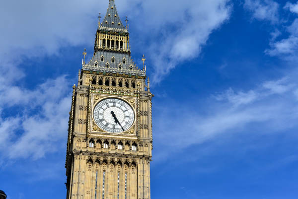 In the afternoon sun, Big Ben has more sparkle these days.