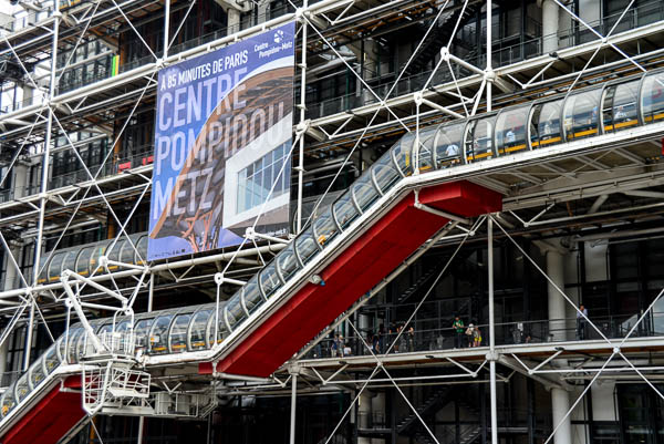 The Centre Pompidu with it's plastic tubes.