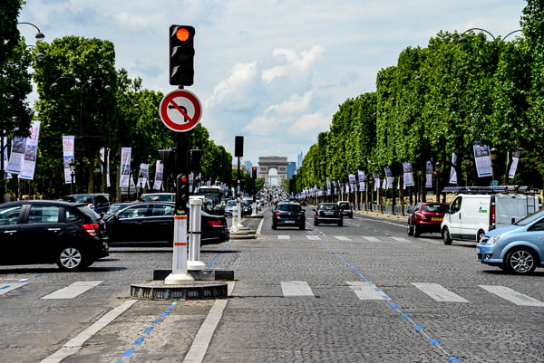 The cobbles of the Champs Elysees