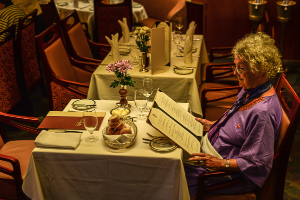 Most evenings find us in the main dining room.
