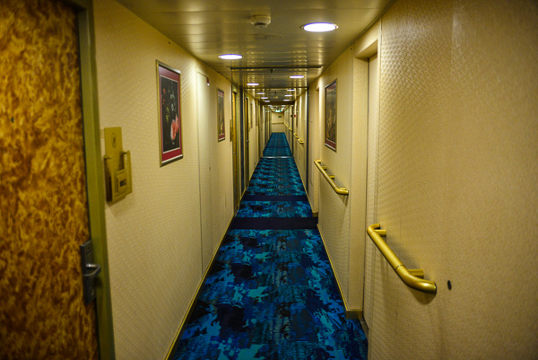 Our corridor on Deck 8 - Navigation Deck.
