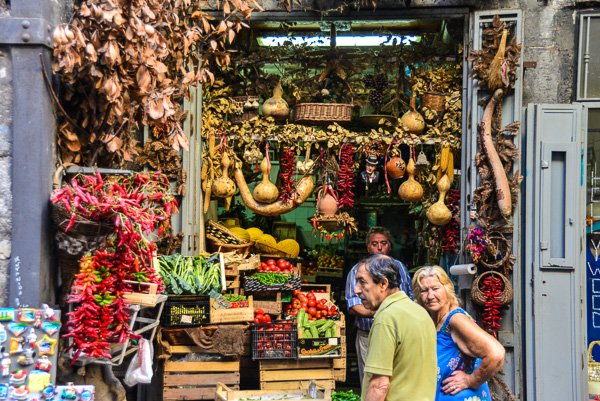 Deep in the narrow streets of the old city this amazing veggie shop.
