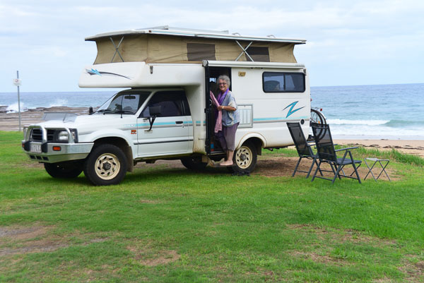 Cubby, right on the shore of Coledale Beach NSW