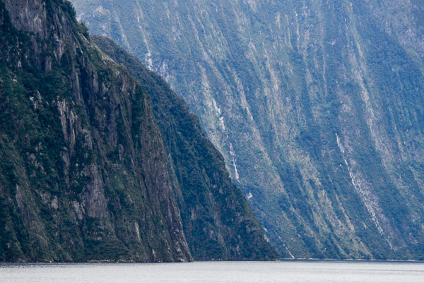 The sheer sides of Milford Sound.
