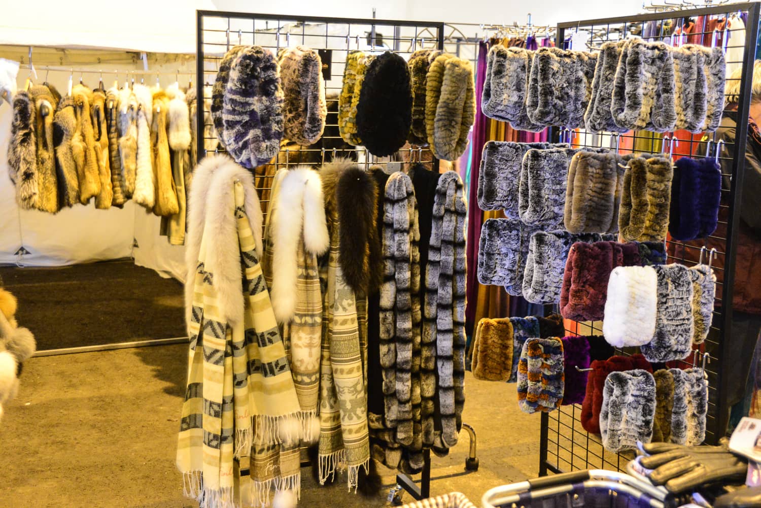 In the tourist shops it seems that Finland and furs go together with the weather.