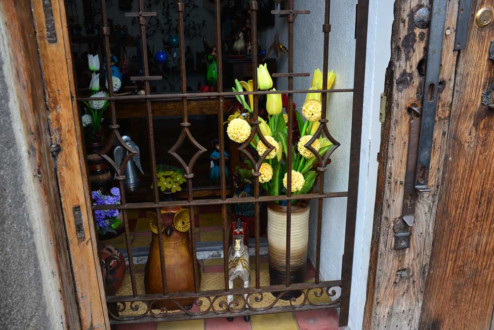Flower shop in the city of Antigua, Guatemala
