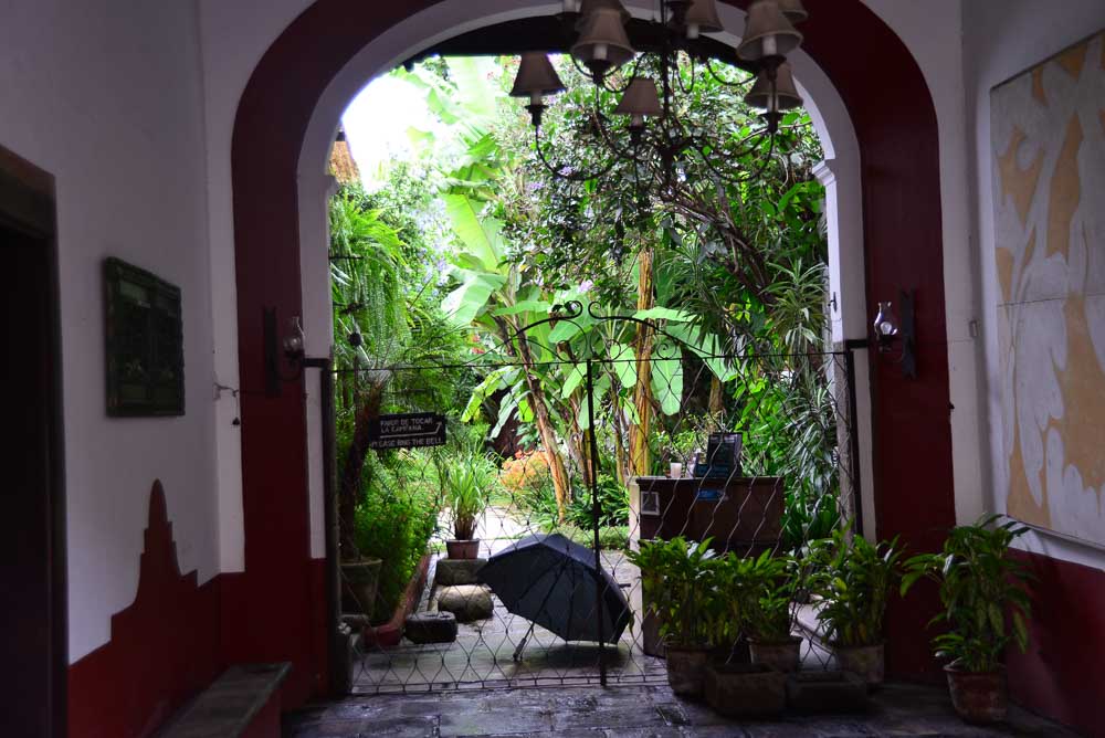 Courtyard in the city of Antigua, Guatemala