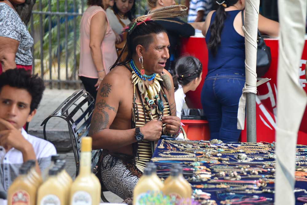 Market stall in Manta, Equador