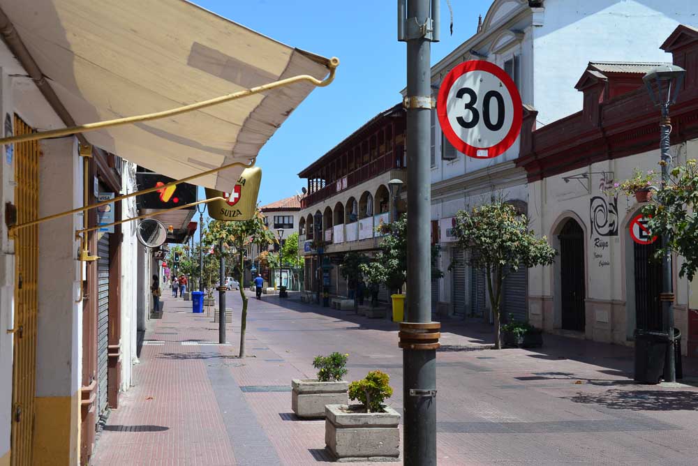 street in La Serena, Chile