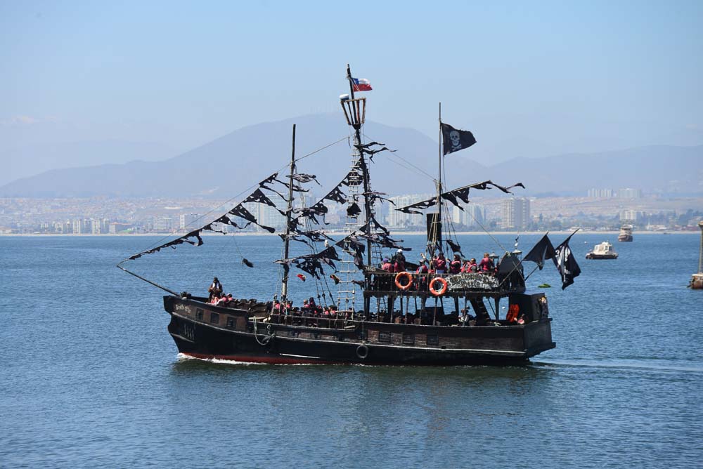 Pirate ship in Coquimbo, Chile