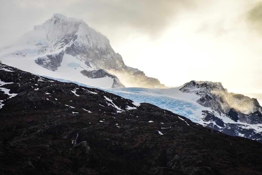 The Italia glacier in Patagonia, southern Chile. 