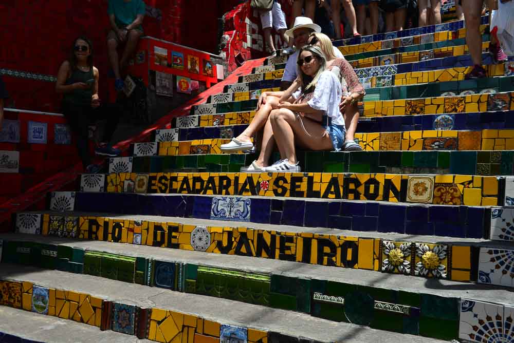 Lapa steps in Rio de Janeiro, Brazil 