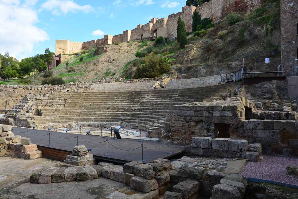 Roman amphetheatre in Malaga, Spain