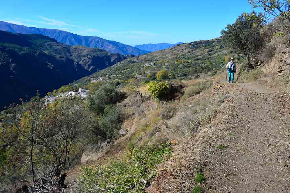 Walking trail in Atalbeitar La Taha, Sierra Nevada, Spain