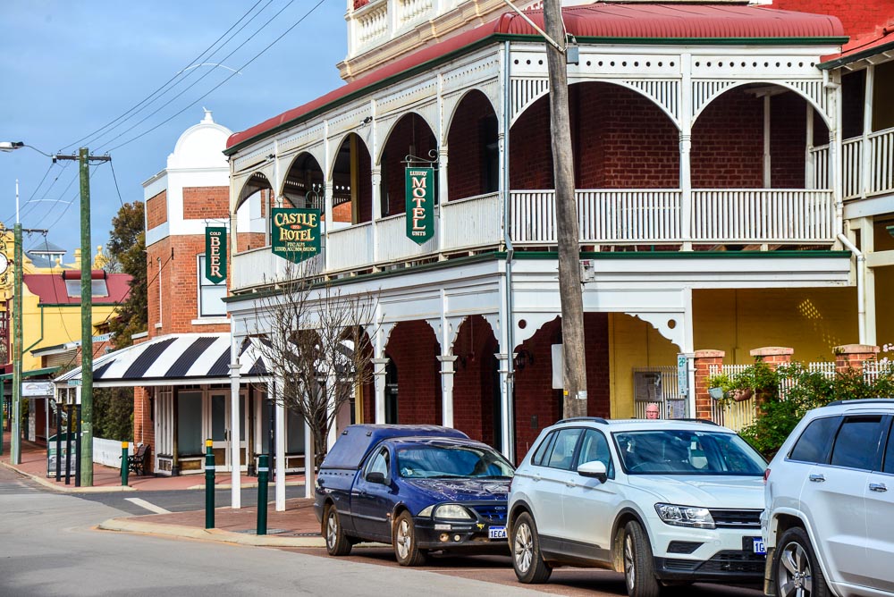 The main street in York, Western Australia
