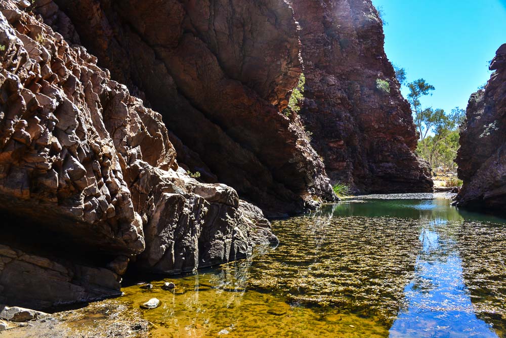 The waterhole at Simpsons Gap in the MacDonnell ranges