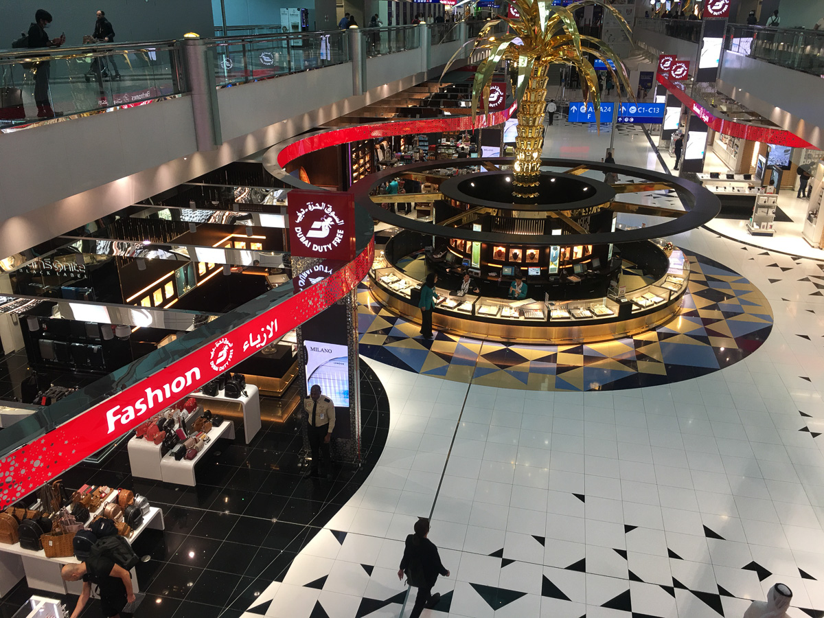 The usual throngs of shoppers in Dubai are strangly absent
