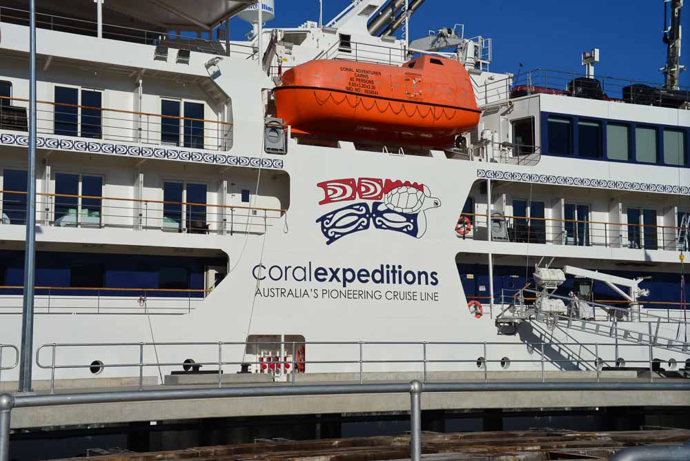 The Cruise Terminal is shuttered and this expedition ship stands idol