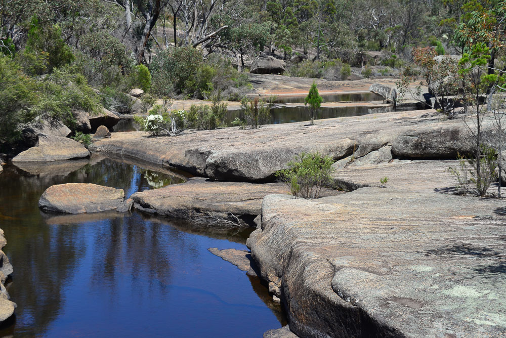 Pools in the river valley in Girraween NP