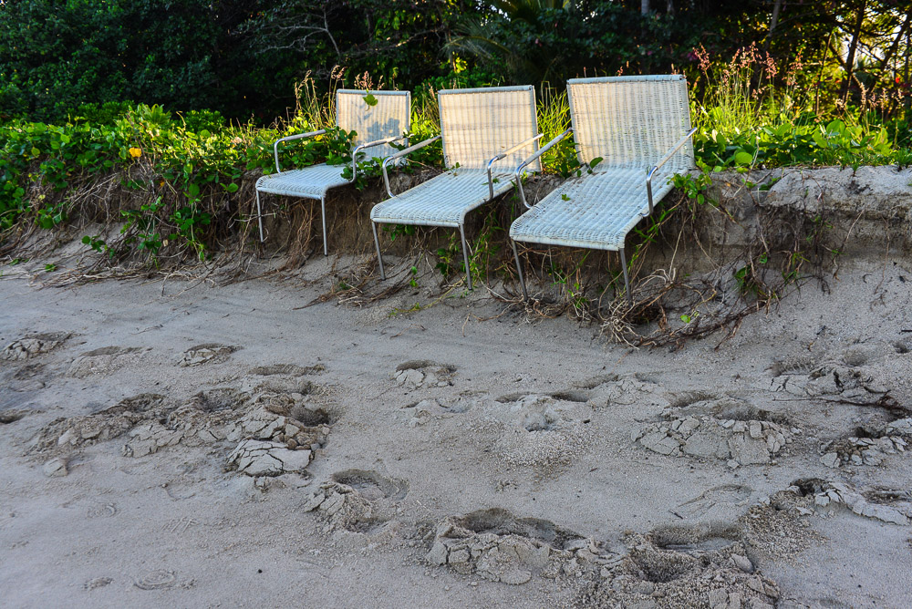 There are signs of erosion and everywhere ... these seats could once be sat on.