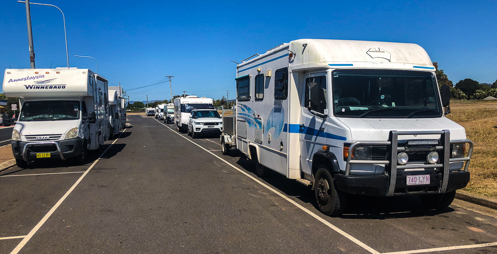 The Mareeba Council have provided this RV parking area right outside Coles